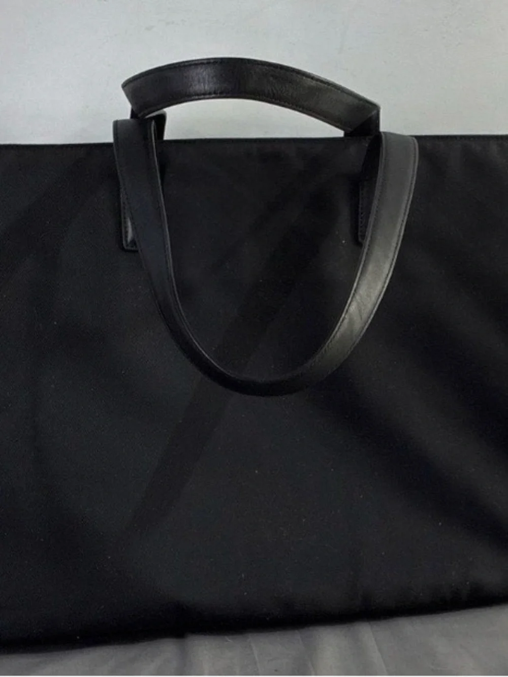 Coach Black Nylon Tote with Leather Ascents